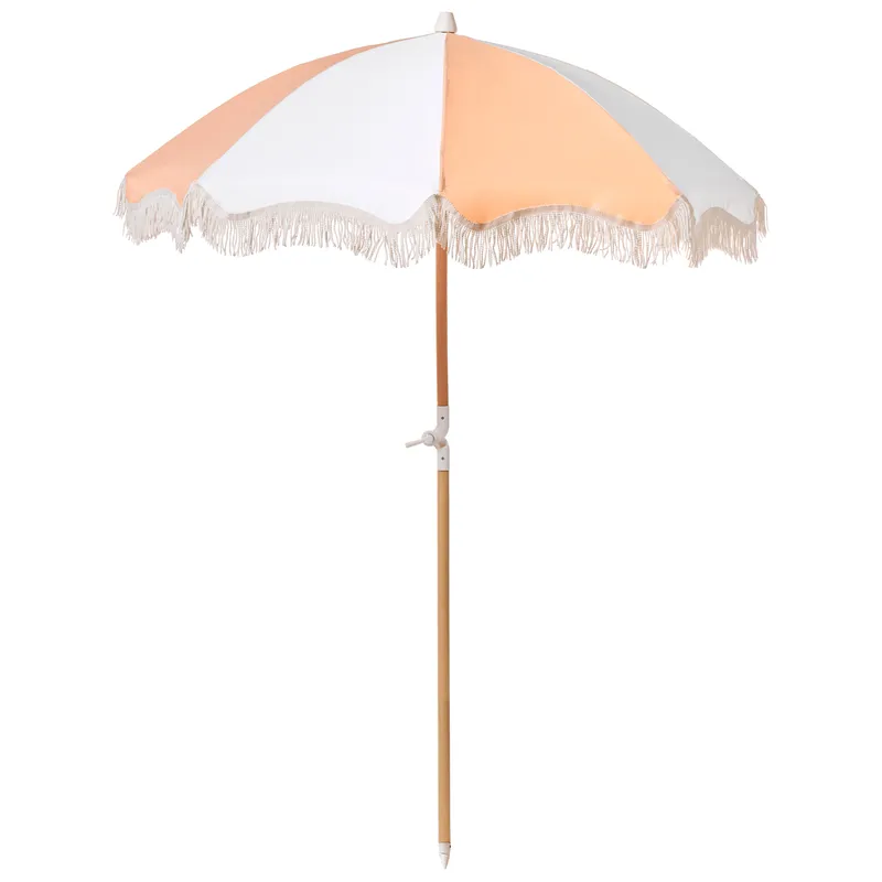 Parasoll utomhus 155 cm Mondello - vit/orange — vit/orange