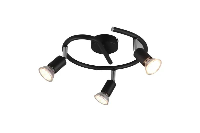 Paris Spotlight 3L GU10 mattsvart - Matt svart — Trio Lighting