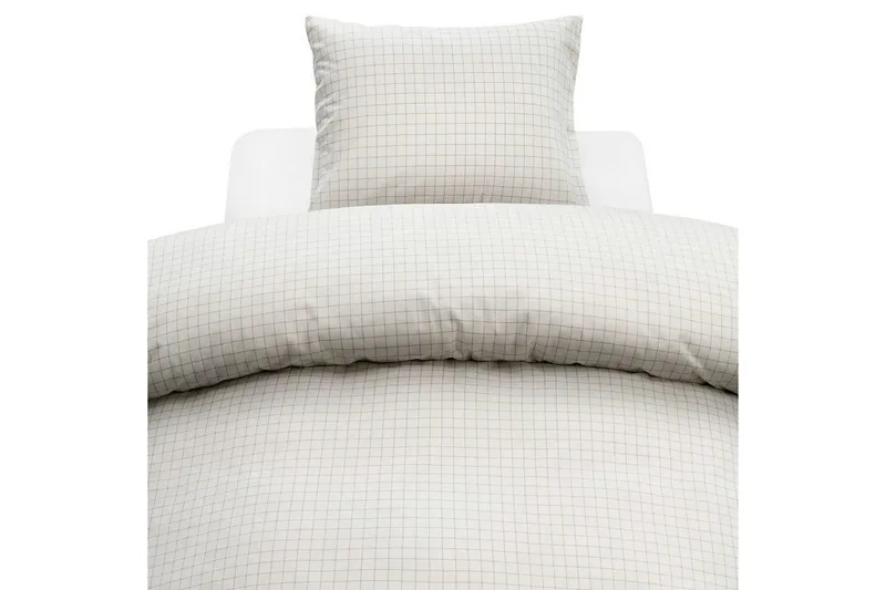 Påslakanset Enkelsäng 2-Dels Birger Flanell - Offwhite — Offwhite