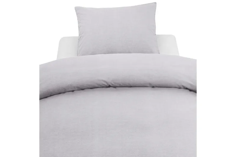 Påslakanset Enkelsäng 2-Dels Washed - Lila — Lila