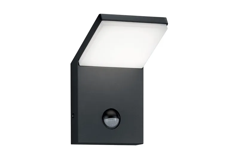 Pearl LED Vägglampa rörelsessensor antracit - Antracit/Vit — Trio Lighting