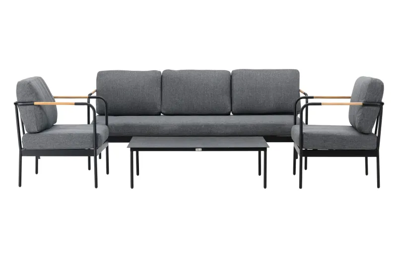Pehnna Soffgrupp Utomhus 5-sits - Svart (Art.nr 3055265) — Venture Home
