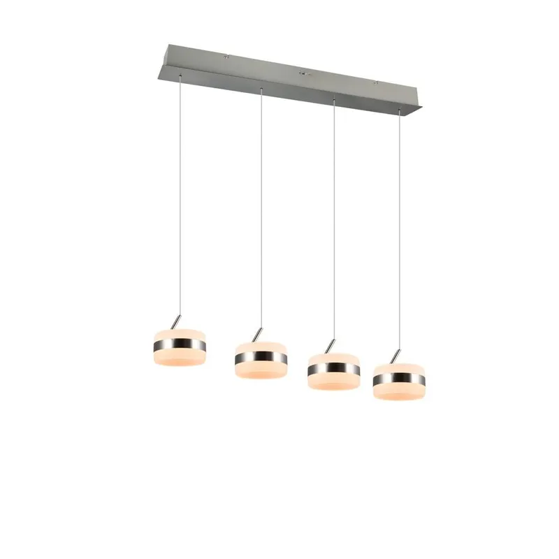 Pendel TRIO Dios - 4 lampor, Borstad Stål — Trio Lighting