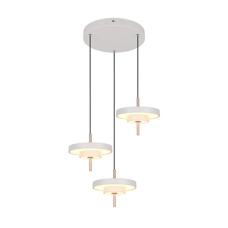 Pendel TRIO Keaton - 3 lampor, Varm Grå — Trio Lighting