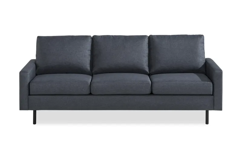 Peppe 3-sits Tygsoffa - Mörkgrå — Scandinavian Choice