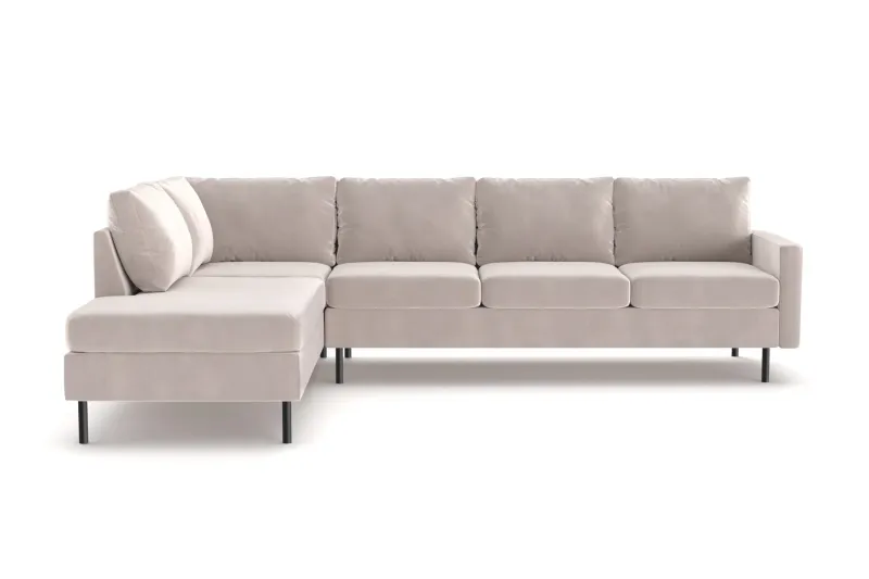 Peppe 4-sits Vänstervänd L-formad Schäslongsoffa i Manchester - Beige (Art.nr 3117758) — Scandinavian Choice