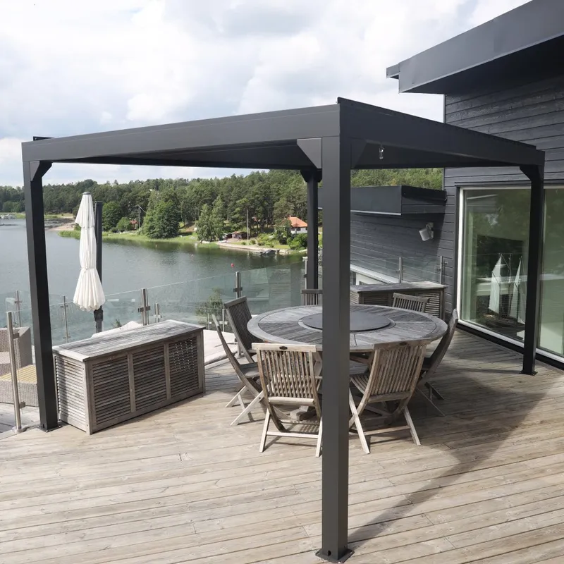 Pergola Premium | Öppningsbara lameller — Metalcraft