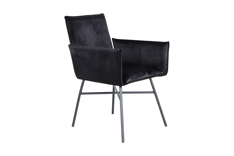 Petra Karmstol - Sammet/Svart — Venture Home