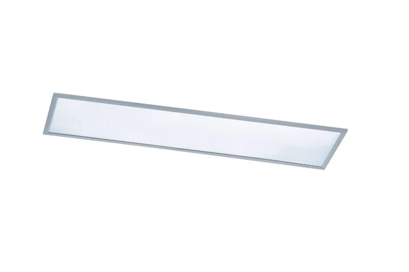 Phoenix LED Plafond 120x30cm borstad stål - Borstad stål/Vit — Trio Lighting