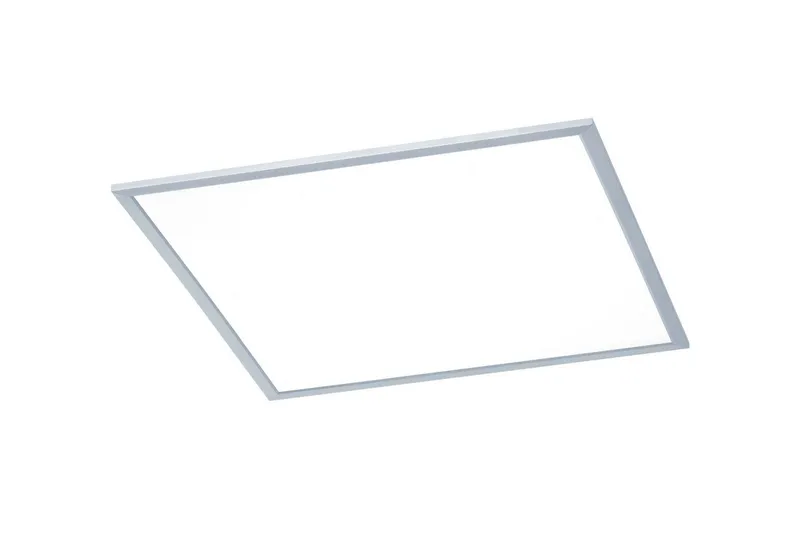 Phoenix LED Plafond 62X62cm borstad stål - Borstad stål/Vit — Trio Lighting