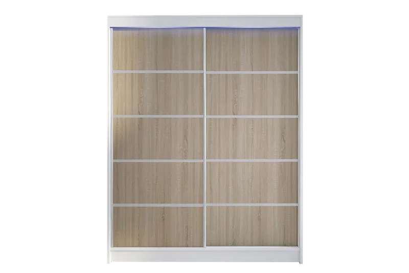 Pickering Garderob 150x200 cm - Brun/Vit — Brun/Vit