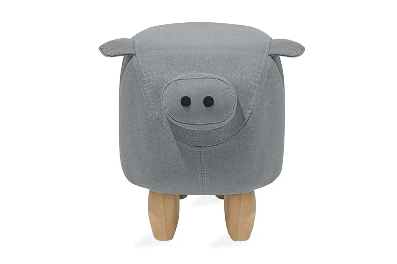 Piggy Sittpuff 50 cm - Grå — Grå