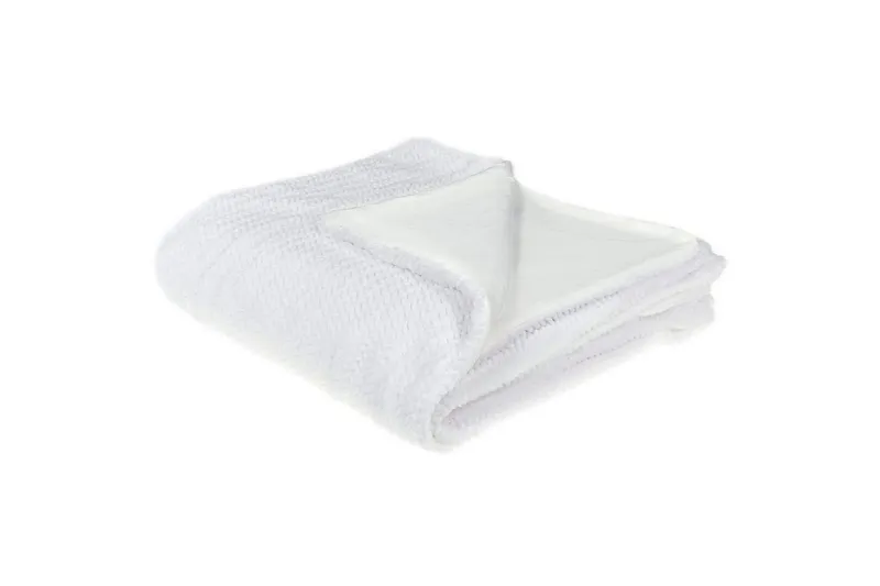 Pläd Bjas Vit, 200x220 cm - Vit, 200x220 cm — Vit, 200x220 cm