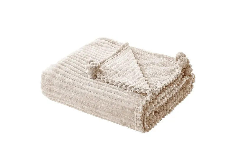 Pläd Kaweri Beige - Beige — Beige