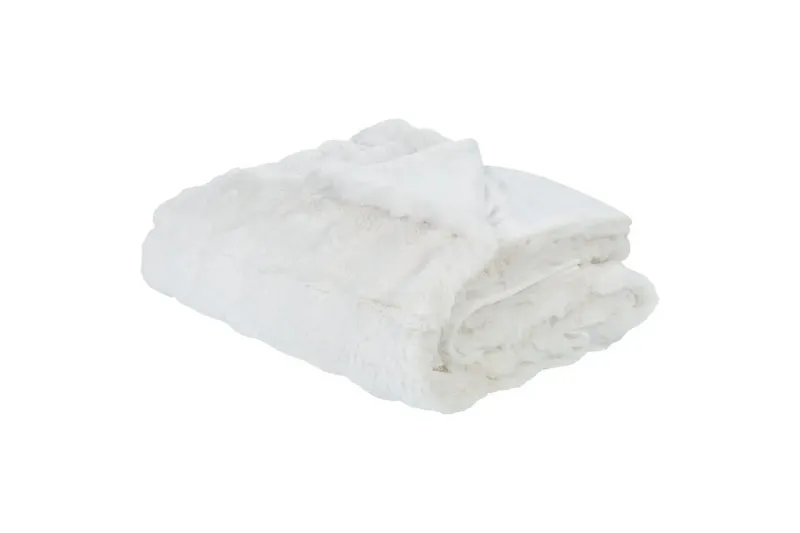 Pläd Salka Vit, 150x200 cm - Vit, 150x200 cm — Vit, 150x200 cm