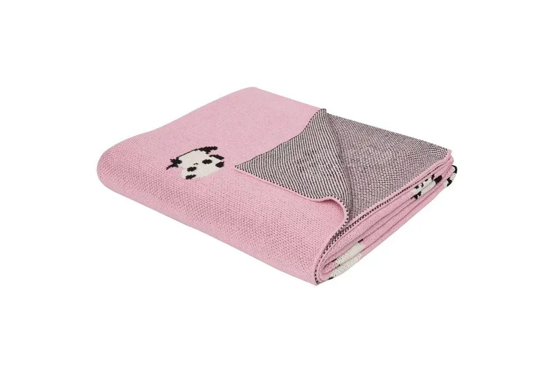 Pläd Talokan Rosa/svart/vit - Rosa/svart/vit — Rosa/svart/vit