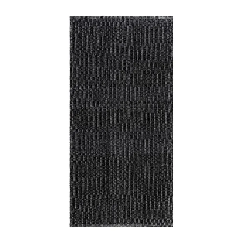Plastmatta Hilma Plain - 70x150 cm, Svart — KM Home