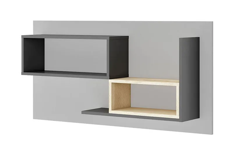 Pok Vägghylla 120x22x60 cm - Grå/Vit — Grå/Vit