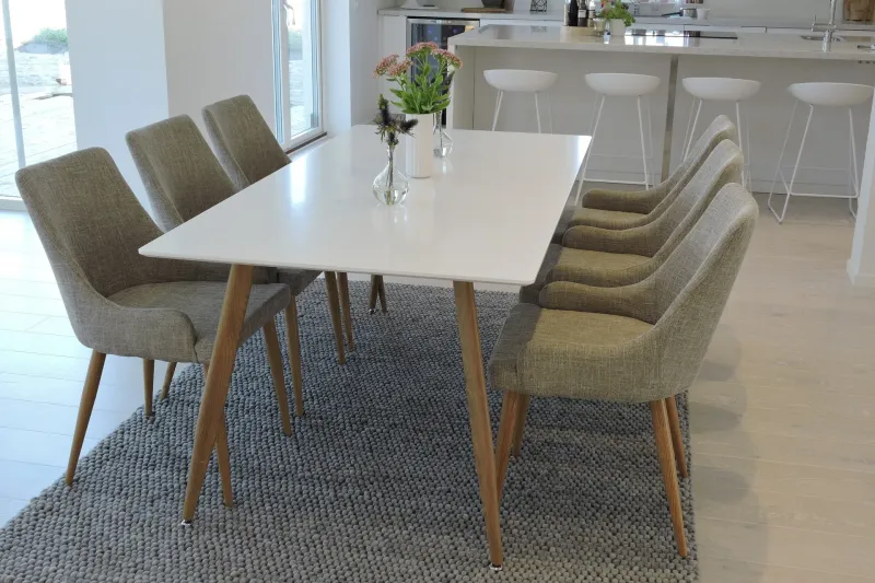 Polar Matgrupp 180 cm Rektangulär med 6 Plaza stolar - Grå (Art.nr 3059749) — Venture Home