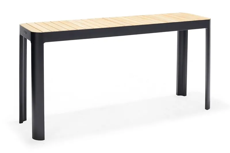 Portals Matbord Utomhus 143 cm - Svart/Trä — Lifestyle Garden