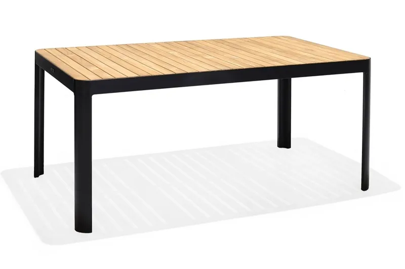 Portals Matbord Utomhus 161x95 cm - Teak/Svart — Lifestyle Garden