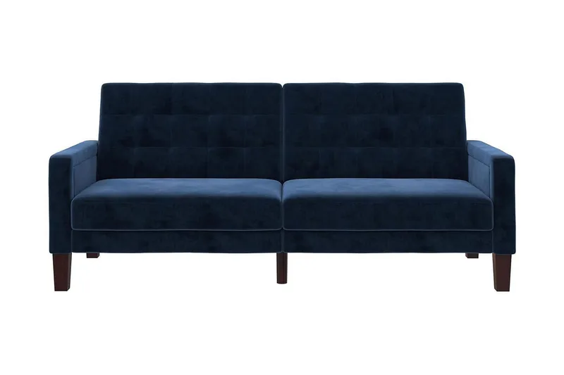 Porter 2-sits Bäddsoffa Sammet/Blå - Dorel Home — Dorel Home