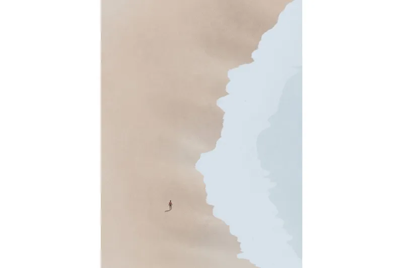 Poster Beach 30x40 cm - Beige (Art.nr 1707692) — Venture Home