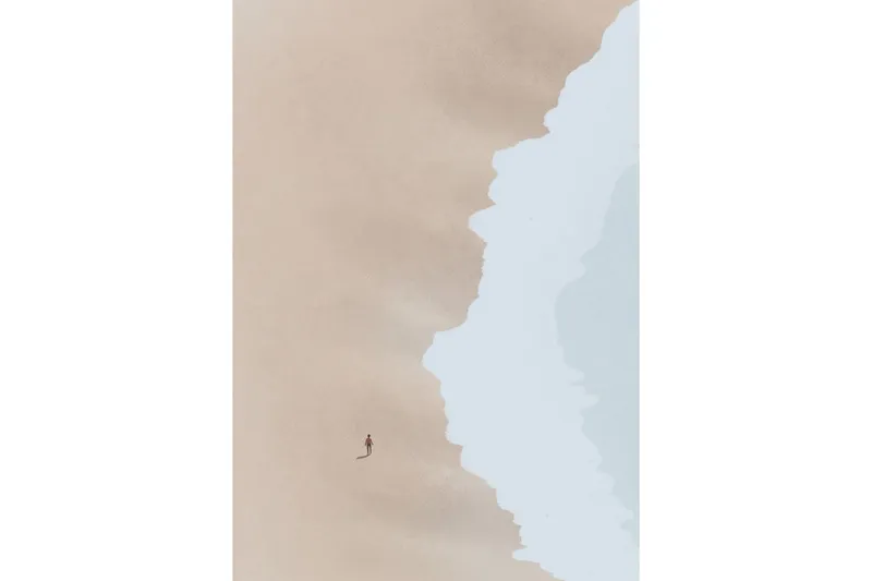Poster Beach 70x100 cm - Beige (Art.nr 1707818) — Venture Home