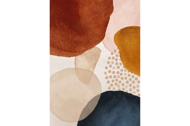 Poster Circles 70x100 cm - Beige — Venture Home