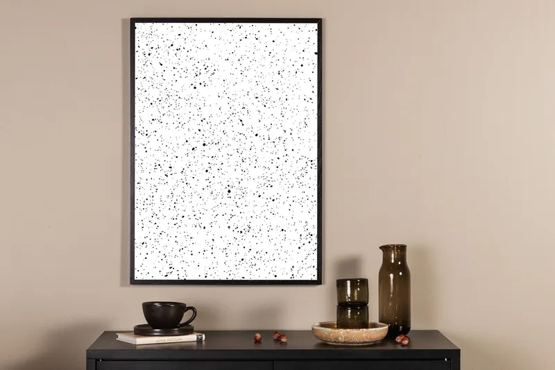 Poster - Dots - 70x100 - Vit — Venture Home