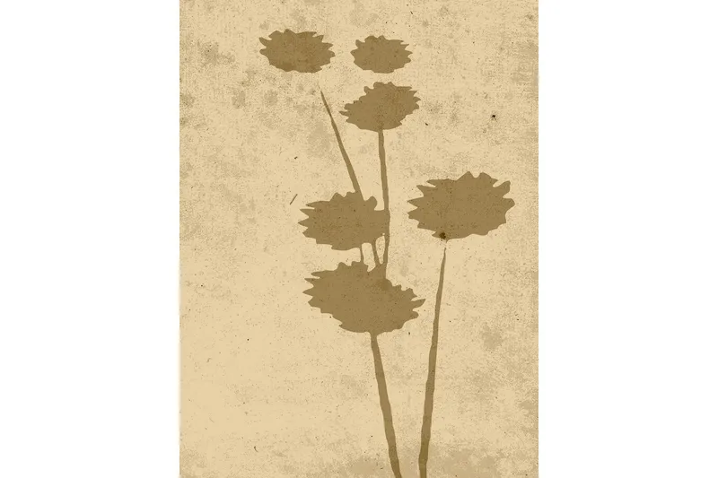Poster Flower art 30x40 cm - Beige — Venture Home