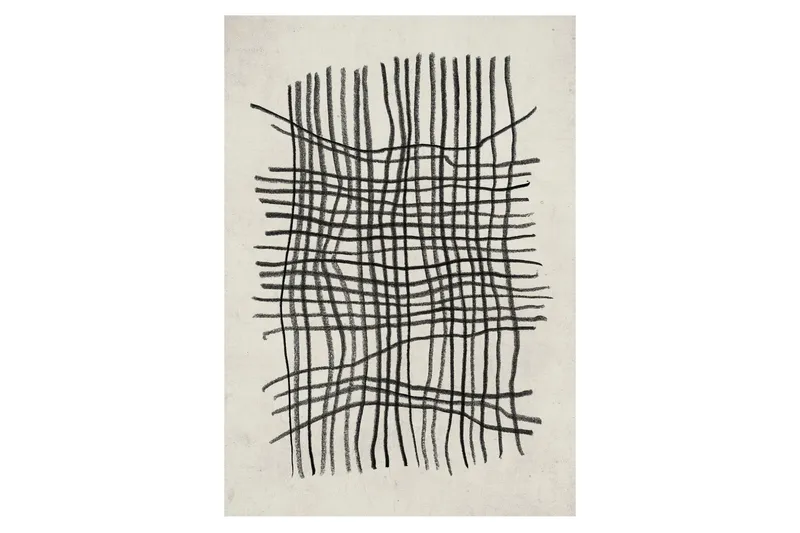 Poster Linework 21x30 cm - Beige/Svart — Venture Home