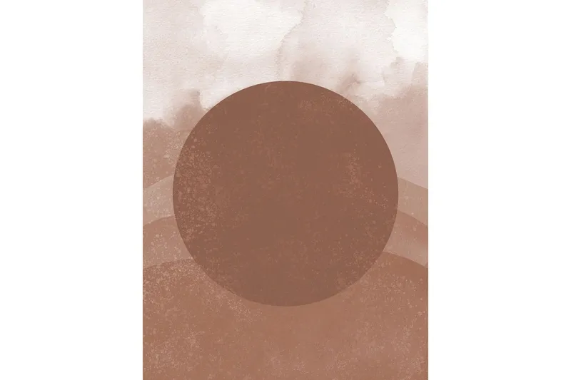 Poster Soft shades 30x40 cm - Brun — Venture Home