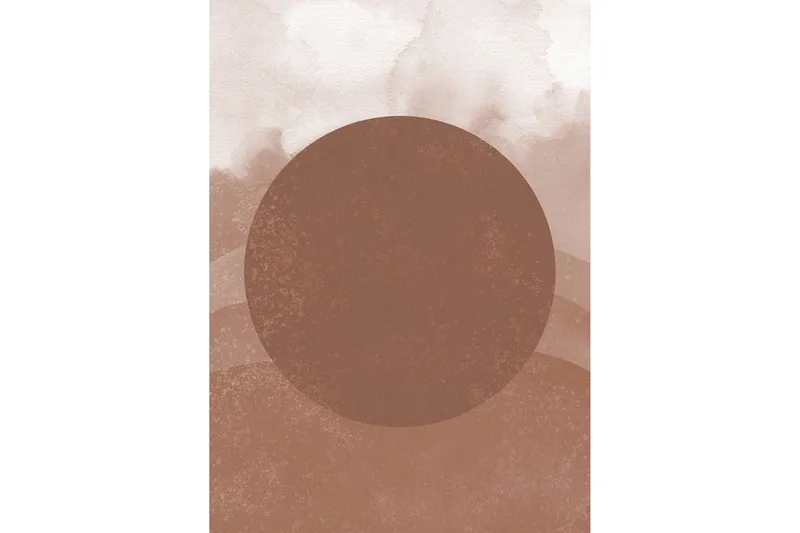Poster Soft shades 50x70 cm - Brun — Venture Home