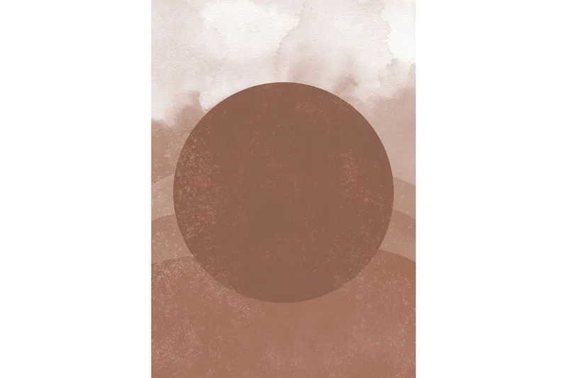 Poster Soft shades 70x100 cm - Brun — Venture Home