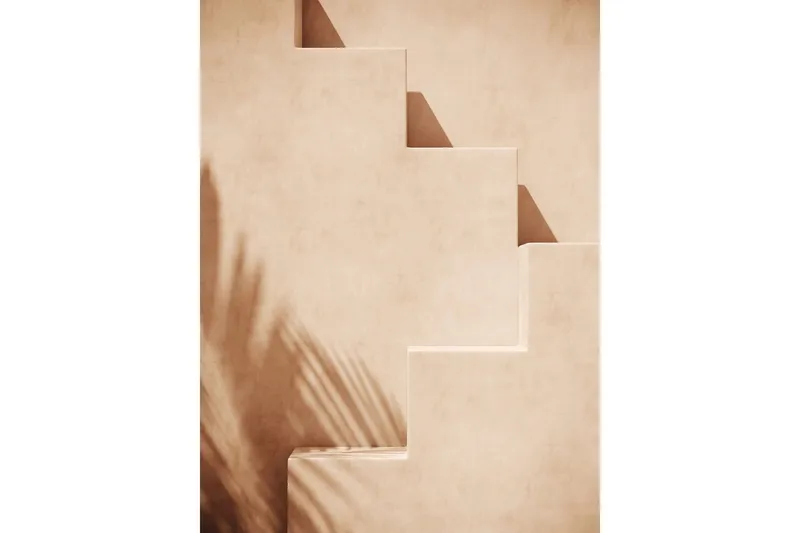 Poster Stairs 70x100 cm - Ljus Orange — Venture Home