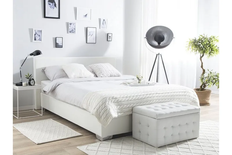 President Dubbelsäng 160\|200 cm - Vit — Bedly
