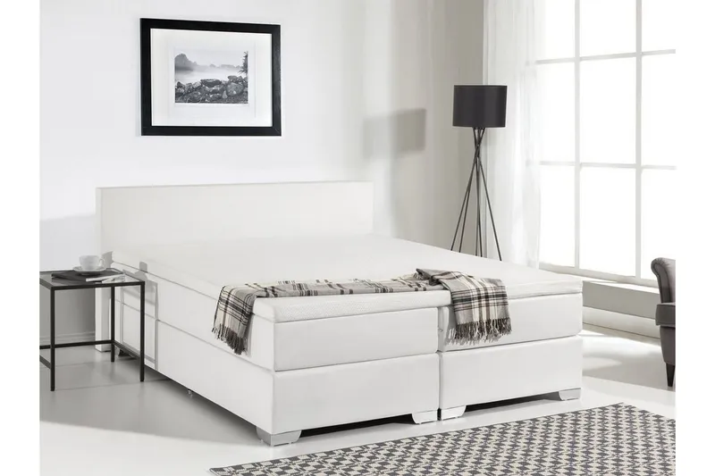 President Dubbelsäng 180\|200 cm - Vit — Bedly