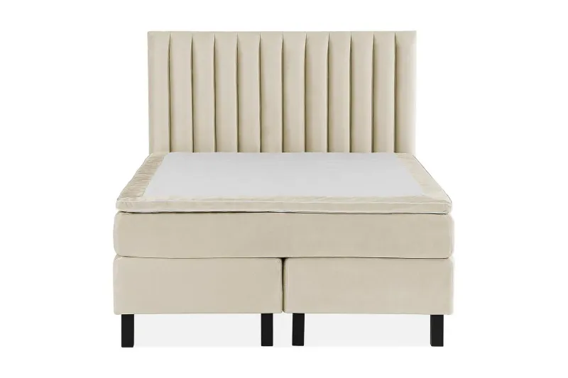 Princess Kontinentalsäng 120x200cm - Beige/Sammet — Beige/Sammet