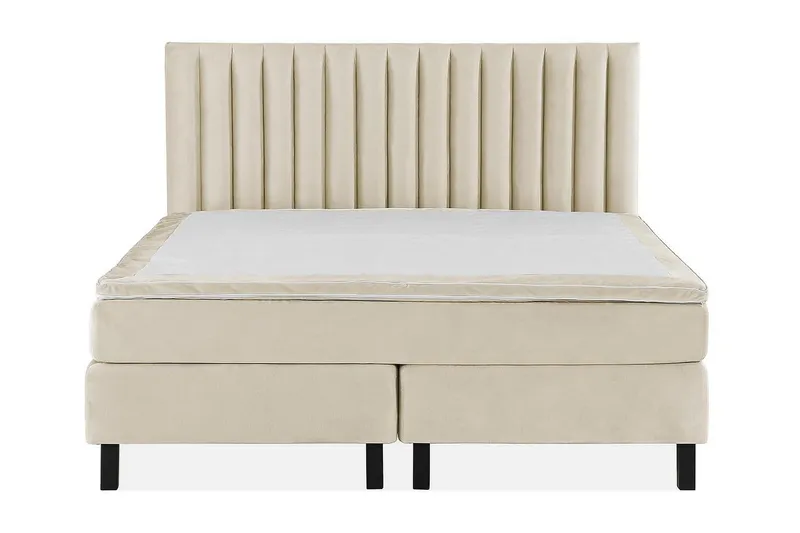 Princess Kontinentalsäng 160x200cm - Beige/Sammet — Drömvik