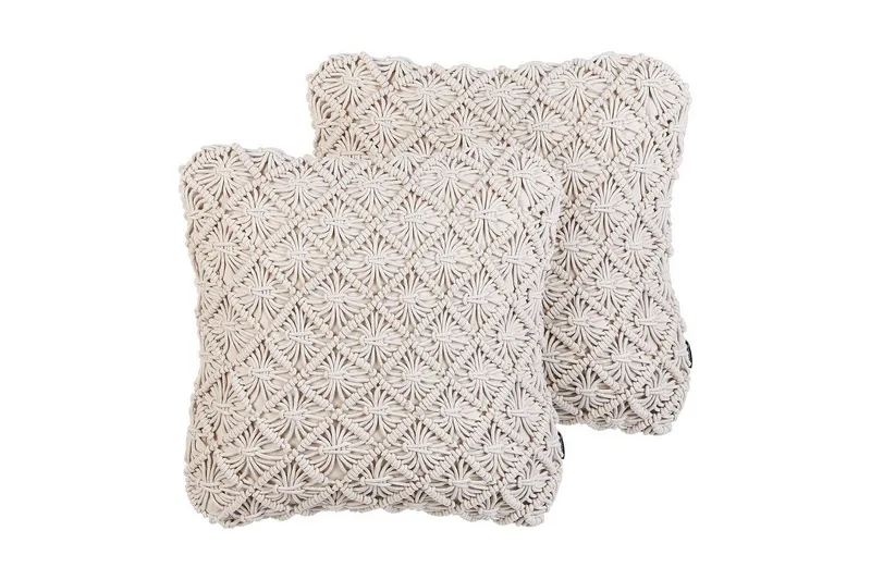 Prydnadskuddar Kizkalesi set om 2 Beige - Beige — Beige