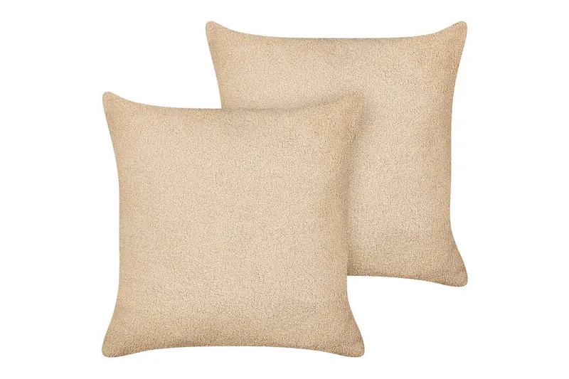 Prydnadskuddar Leuzea set om 2 Sandbeige, 45x45 cm - Sandbeige, 45x45 cm — Sandbeige, 45x45 cm