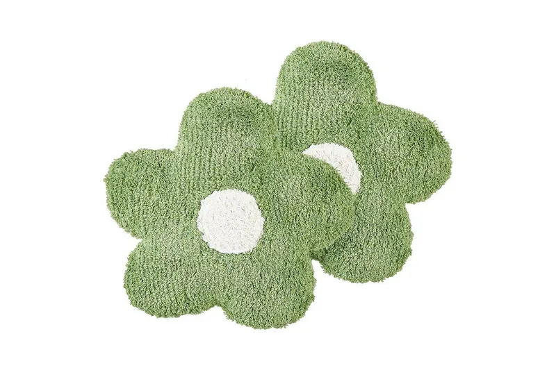 Prydnadskuddar Sorrel set om 2 Grön/Vit - Grön/Vit — Grön/Vit