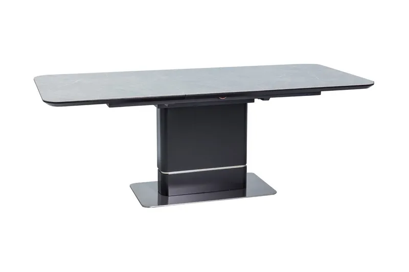 Psyri Förlängningsbart Matbord 160 cm - Keramik/Grå/Svart — Keramik/Grå/Svart