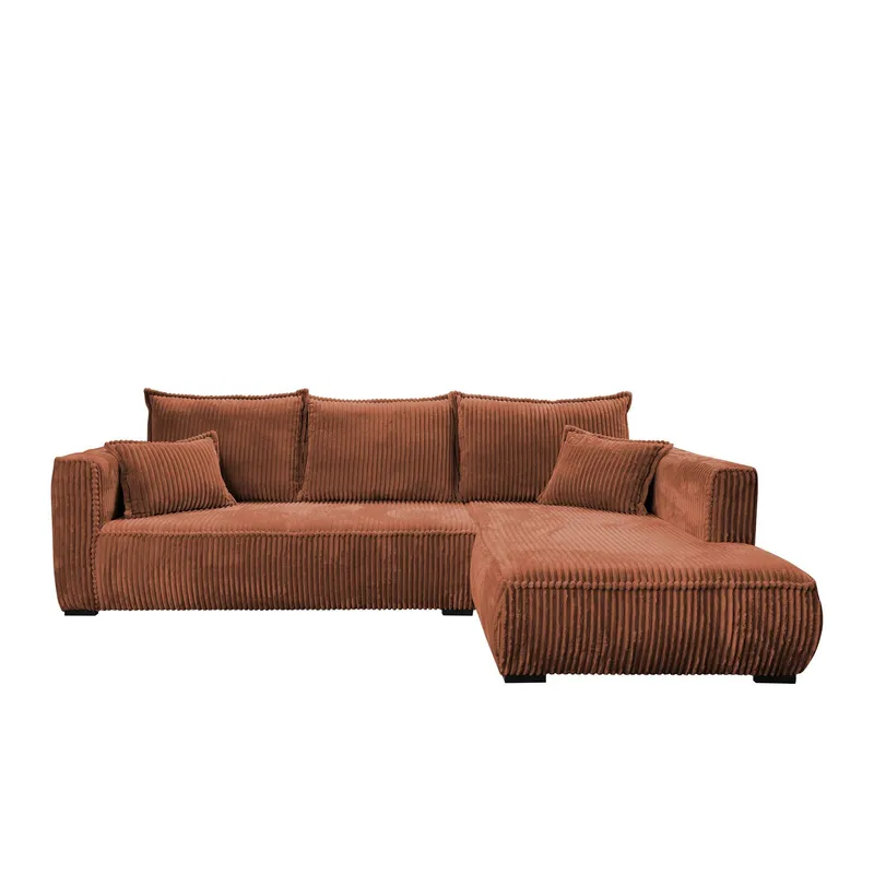 Puente 4-sits Soffa med divan - brun — brun