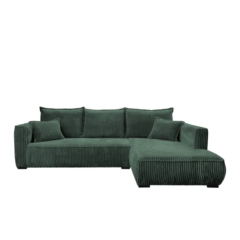 Puente 4-sits Soffa med divan - mörkgrön (Art.nr 3433706) — mörkgrön