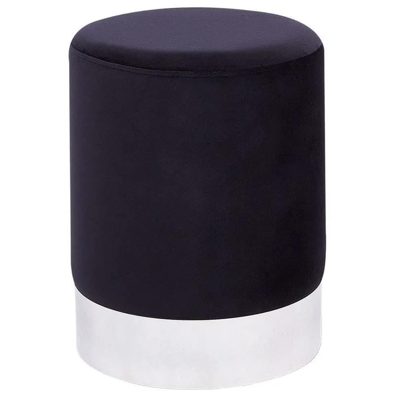 Puff Brigitte - Svart, Silver — Svart, Silver