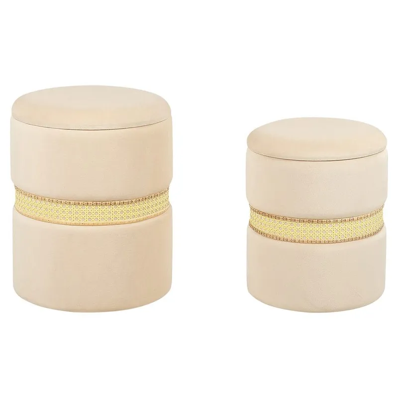 Puff Medford 2-pack - Beige — Beige