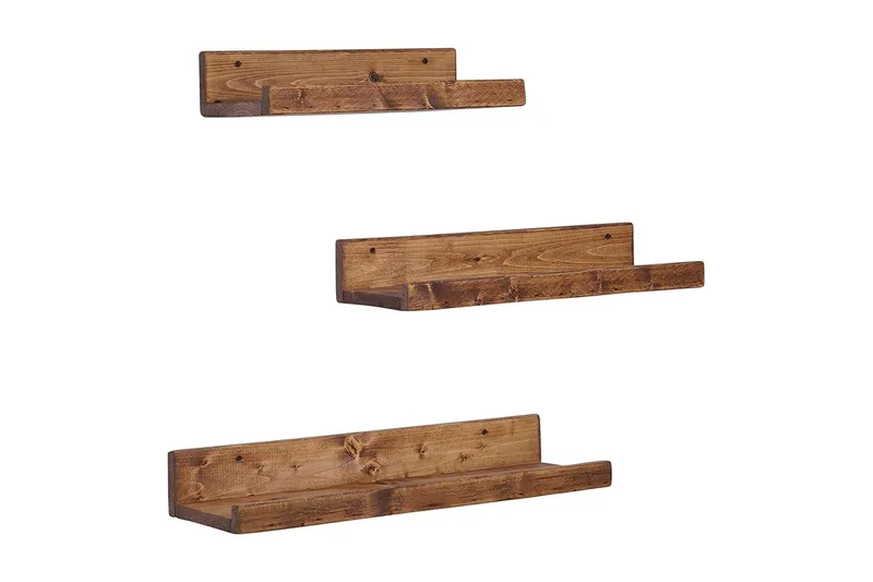 Pukkuri Vägghylla 60 cm - Brun — Brun
