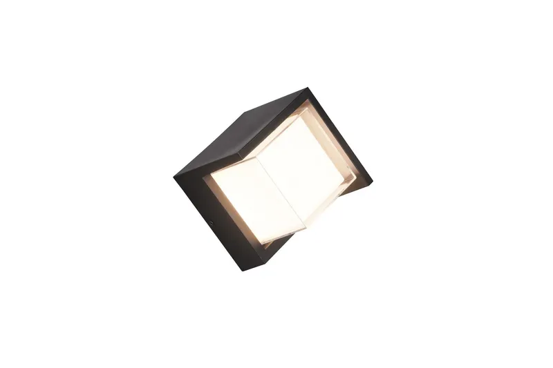 Puno LED Vägglampa fyrkant mattsvart - Matt svart — Trio Lighting
